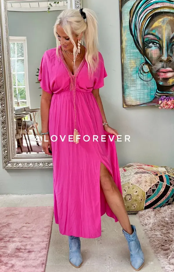 Love Forever Camille Dress Pink